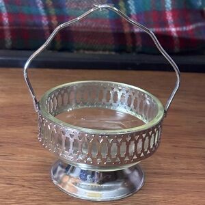 Vintage Silver Plated Condiment Serving Dish!
